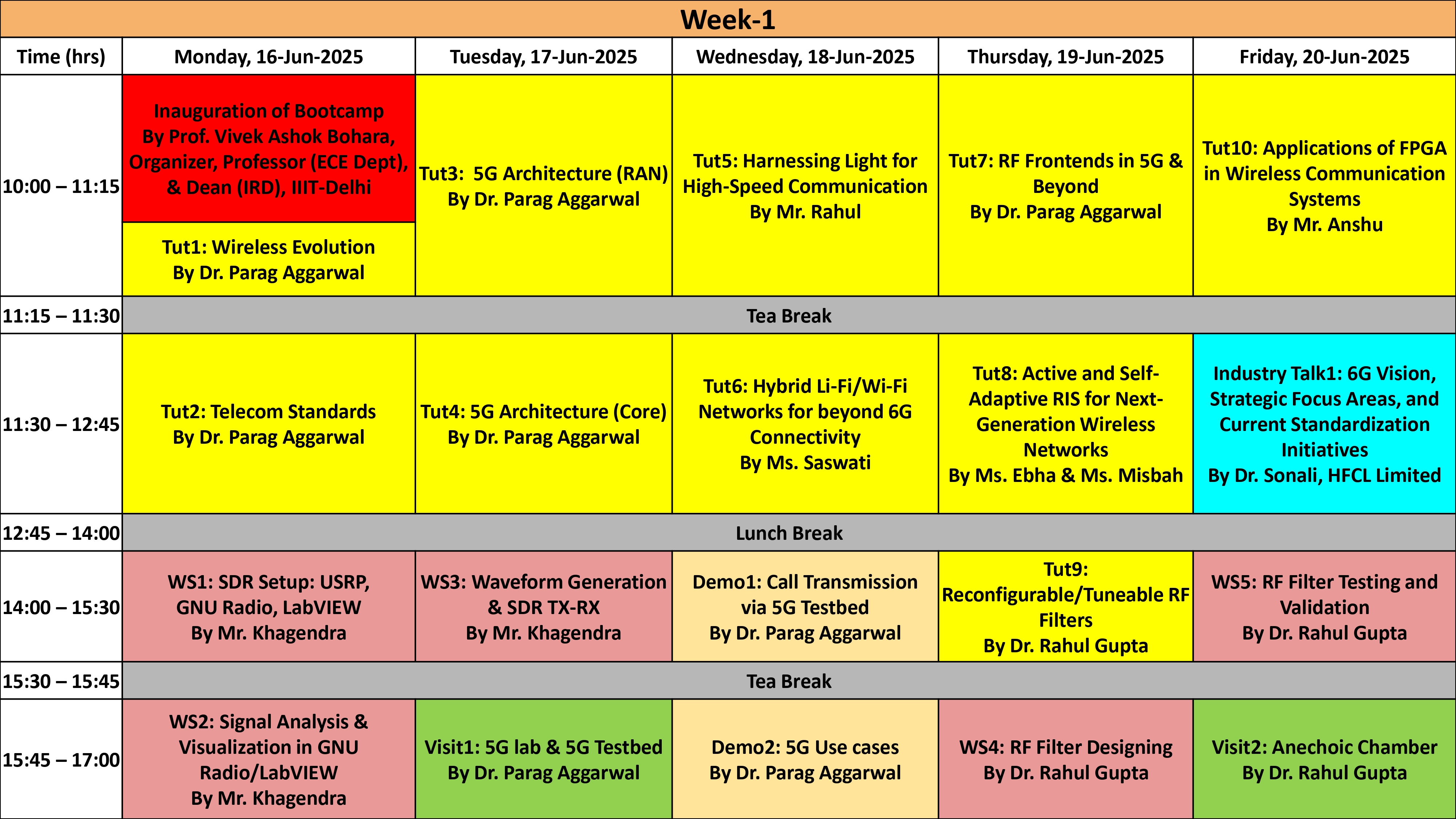 schedule